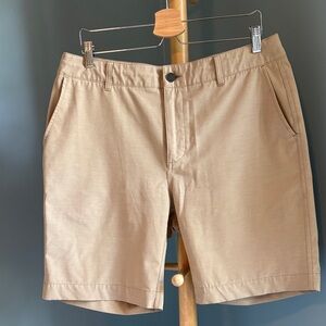 Faherty Men's All Day Tan Flat Front Shorts